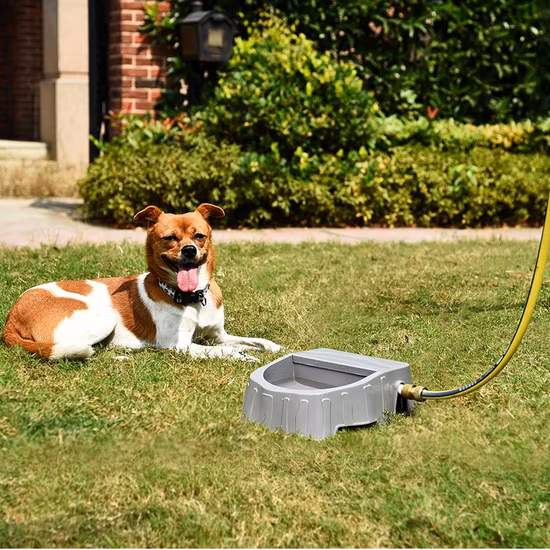 Petstar Amazon Hot Sell Dog Pedal Outdoor Pet Water Feeder Fountain Step on Dog Auto Water Dispenser
