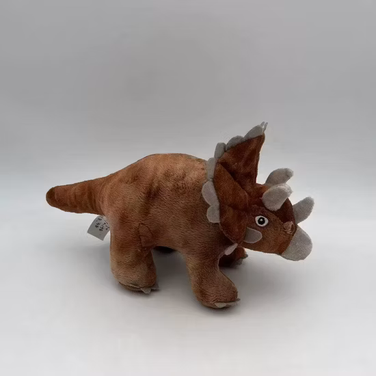 Simulation réaliste personnalisée en peluche, jouet doux pour animaux de compagnie, jouets de dinosaure debout, vente en gros