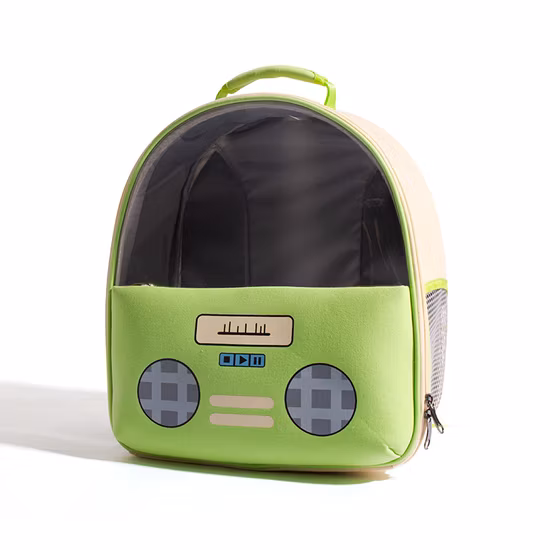 Nouveau Radio Transparent créatif respirant confortable chat chien porte-animal