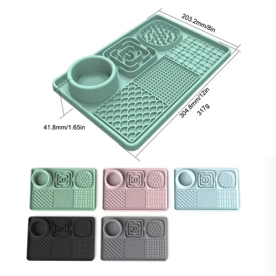 Mangeoire en silicone pour coussin à lécher pour chien