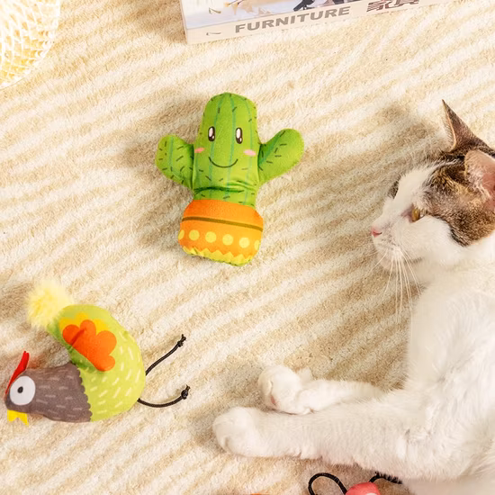 Rena Pet – jouets en peluche pour chat, nouveau Design, couleur colorée, en fourrure, assortis avec herbe à chat, printemps